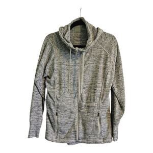 Athleta Sweatshirt Womens XS Gray Full Zip Hoodie Casual Gym Ladies Athleisure